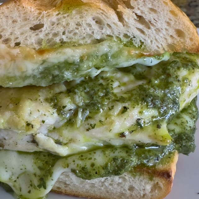 Pesto Chicken Sandwich.