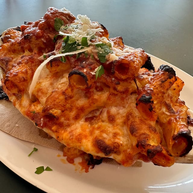 Alba's Baked Rigatoni Pasta.