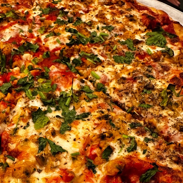 Alba's Clam Pizza.
