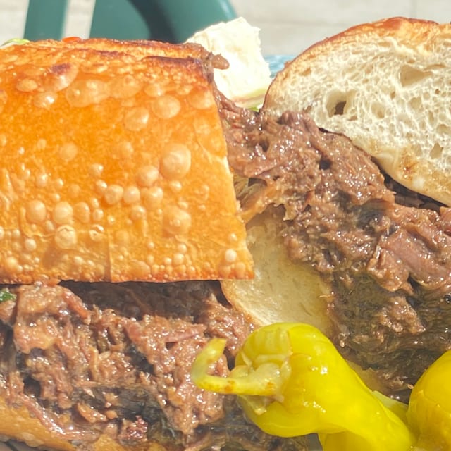 Big Al's Italian Beef Sandwich.