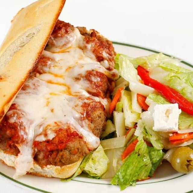 Meatball Hero Sandwich.